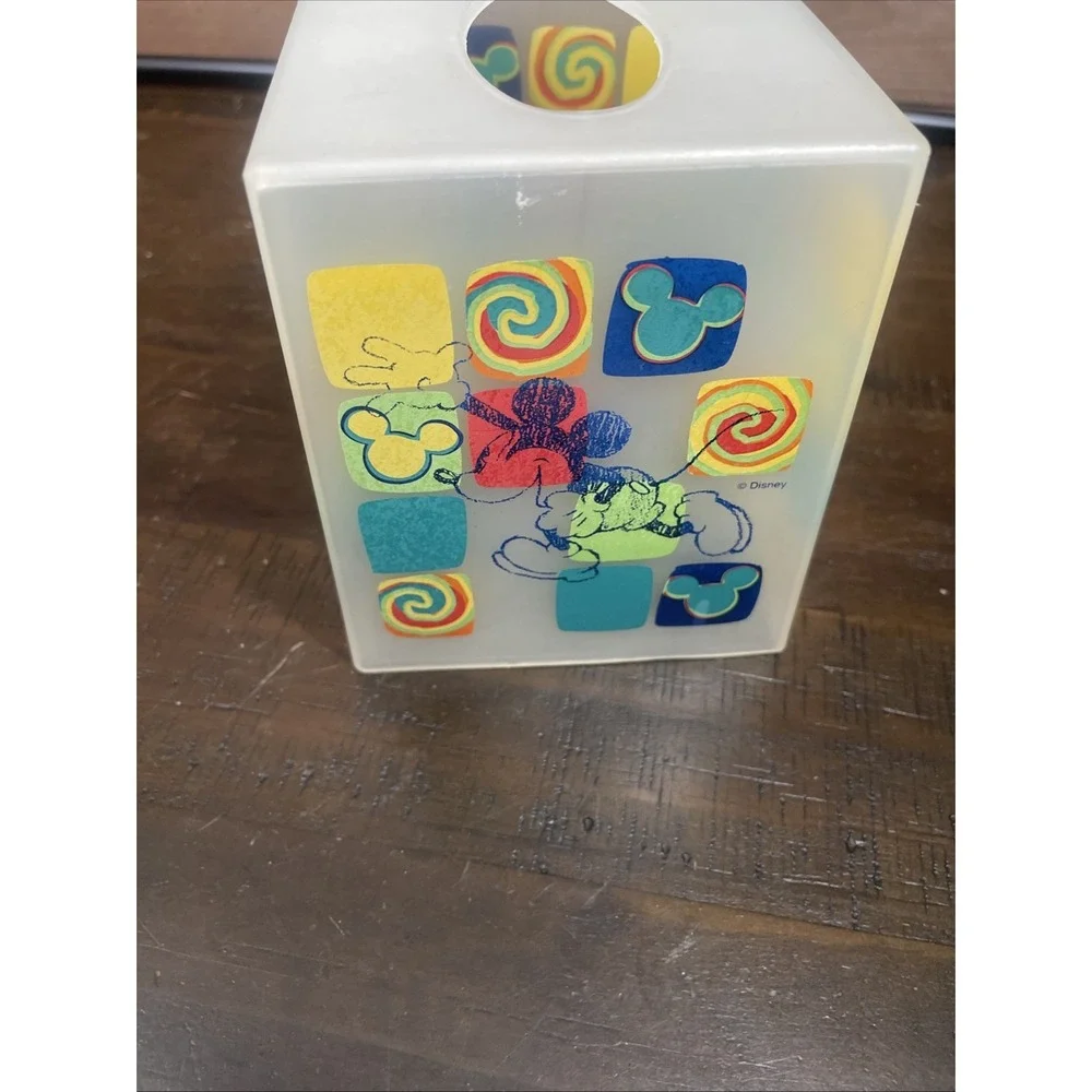 Vintage Disney Mickey Mouse Square Tissue Box Cover